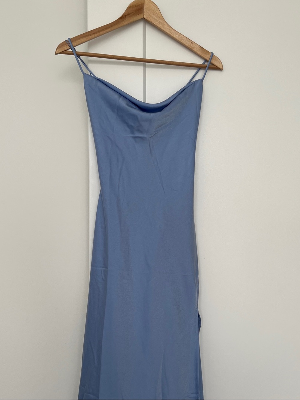 NWT Astr The Label Gaia Midi Wedding Guest Prom Formal Dress Periwinkle Size XS